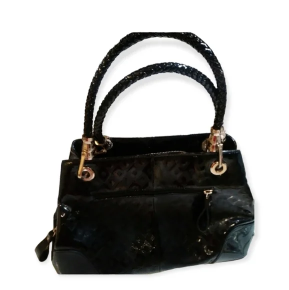 Montagut Bags Montagut Patent Purse Black Poshmark